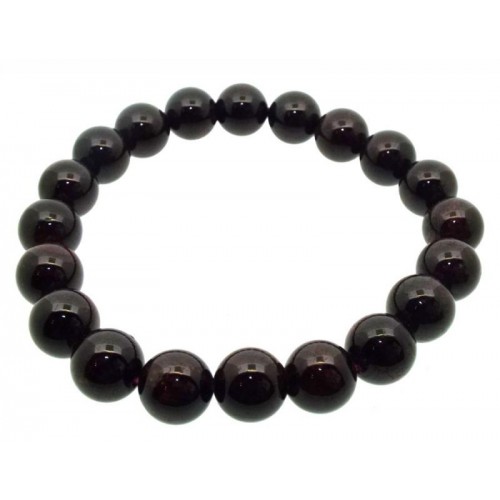 9mm Garnet Gemstone Power Bracelet